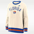 Sudadera de cuello redondo sin cierre universitaria Nike oversized para mujer Florida Legacy