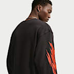 Sweat à col ras-du-cou en tissu Fleece Nike "Your Message Here" pour homme