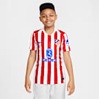 Atlético Madrid 2025/26 Stadium Home Older Kids' Nike Dri-FIT Football Replica Shirt