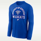 Kentucky Legacy Arched Logo Men's Nike College Long-Sleeve T-Shirt