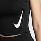 Nike Tempo Swoosh 女款 Dri-FIT 短袖跑步上衣