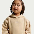 Sudadera con gorro sin cierre de tejido Fleece Studio infantil Nike Sportswear