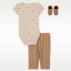 Nike Baby 3-Piece Bodysuit and Waffle Pants Set