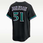 Randy Johnson Arizona Diamondbacks Cooperstown Men's Nike Dri-FIT ADV MLB Limited Jersey