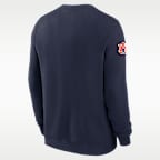 Sudadera de cuello redondo sin cierre universitaria Nike para hombre Auburn Sideline Club