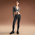 NikeSKIMS Matte Women's High-Waisted Footsie Grip Leggings