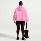 Sudadera con gorro sin cierre oversized para mujer Nike Studio Fleece Medium Weight