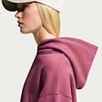 Nike Studio Fleece Medium Weight Women's Oversized Cropped Hoodie