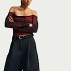 Nike Article Fleece Women's Oversized Mid-Rise Wide-Leg Trousers