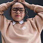 Sudadera oversized para niños talla grande Nike Sportswear Club Fleece