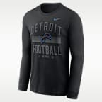 Playera de manga larga Nike Dri-FIT de la NFL para hombre Detroit Lions Essential