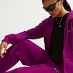 Pants de tiro medio y pierna amplia para mujer Nike Studio Fleece Medium Weight