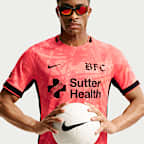 Bay FC Stadium Away Men's Nike Dri-FIT NWSL Replica Jersey