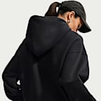 Nike Studio Fleece Medium Weight Women's Oversized Pullover Logo Hoodie