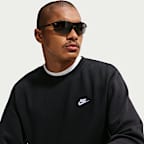 Nike Club fleeceshirt met ronde hals voor heren