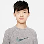 Playera de manga larga Dri-FIT UV para niño talla grande Nike Swim Hydroguard Essential