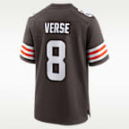 Jersey Nike de la NFL Game para hombre Jared Verse Cleveland Browns