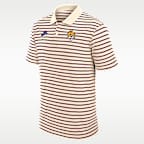 Polo universitario Nike Dri-FIT para hombre LSU Legacy Striped
