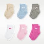 Calcetines al tobillo para bebé Nike Swoosh (6 pares)