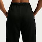 Pants Dri-FIT de tiro medio para mujer Nike Studio Fleece Sport