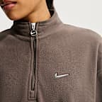 Nike Sportswear Oversize Çeyrek Fermuarlı Crop Kadın Sweatshirt'ü