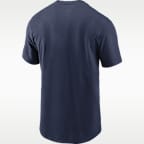 Playera marca denominativa Nike de la MLB de algodón para hombre Boston Red Sox