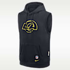 Los Angeles Rams Rivalries Collection Sideline Men's Nike Dri-FIT NFL Sleeveless Pullover Hoodie