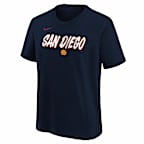Playera Nike de la MLB para niños talla grande San Diego Padres City Connect Wordmark