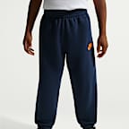 Conjunto de 2 piezas con sudadera de cuello redondo de tejido Fleece Snow Motion para niños talla pequeña Nike Sportswear