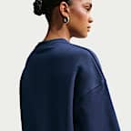 Nike Studio Fleece Medium Weight Sudadera oversize de cuello redondo - Mujer