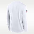 Playera de manga larga Nike Dri-FIT de la NFL para hombre Tennessee Titans Legend Small Logo