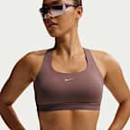 Bra deportivo de alta sujeción con forro ligero para mujer Nike Swift
