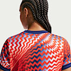 Norway Women's Nike Dri-FIT Soccer Pre-Match Short-Sleeve Top