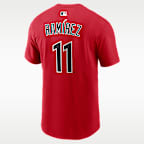 Playera Nike de la MLB para hombre José Ramírez Cleveland Guardians
