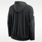 Baltimore Ravens Sideline Anorak Men's Nike NFL 1/2-Zip Hooded Jacket