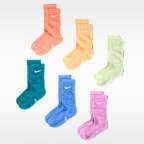 Nike Performance Cushioned Crew Kids' Training Socks (6 Pair)