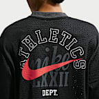 Jersey de malla cropped oversized Heritage para mujer Nike Sportswear