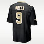 Jersey Nike de la NFL Game para hombre Drew Brees New Orleans Saints Retired