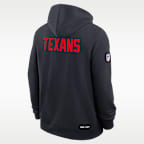 Houston Texans Alt Offensive Set Play Sideline Men's Nike Dri-FIT NFL Pullover Hoodie