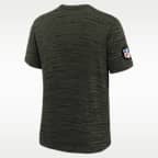 Playera Nike Dri-FIT de la NFL para niños talla grande New York Jets Rivalry Sideline Velocity