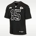 Jersey Nike de la NFL Game para niños talla grande Patrick Mahomes Kansas City Chiefs Salute to Service