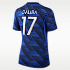 Jersey de fútbol Nike Dri-FIT para mujer William Saliba France National Team 2026 Stadium Home