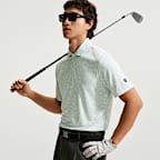 Nike Par Men's Dri-FIT Microprint Birds Golf Polo
