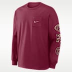 Playera de manga larga universitaria Nike para hombre Florida State Academic Max90 Pocket