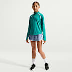 Nike Tempo Dri-FIT Longsleeve-Oberteil mit halbem Reißverschluss für ältere Kinder (Mädchen)