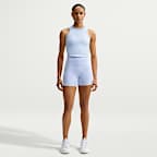 Nike One Fitted korte tanktop met Dri-FIT voor dames