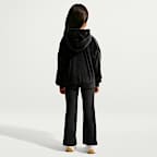 Conjunto de 2 piezas de leggings de tejido velour acampanados para niños talla pequeña Nike