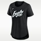 Playera Nike de la NFL para mujer Philadelphia Eagles Primetime