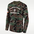 Florida State 2025 Military Appreciation Legend Men's Nike Dri-FIT College Long-Sleeve T-Shirt