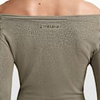 NikeSKIMS Stretch Knit Women's Off-Shoulder Long-Sleeve Top